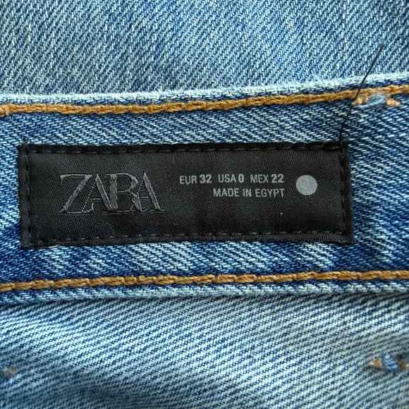ZARA DENIM HIGH RISE WIDE LEG - Picture 11 of 11